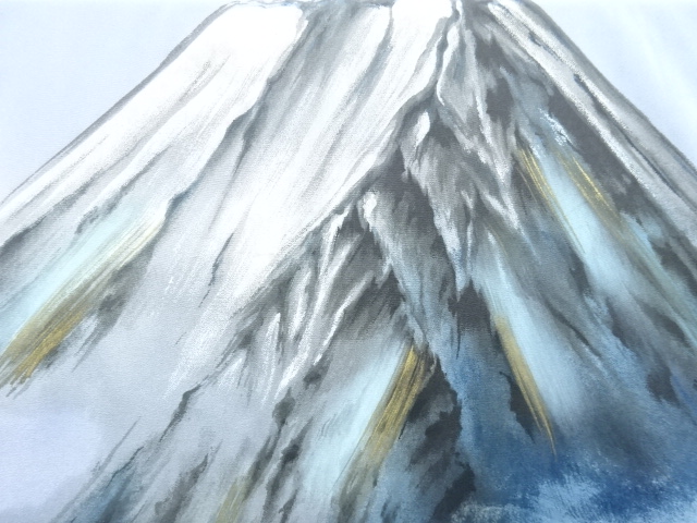 アンティーク　富士模様単衣男物長襦袢